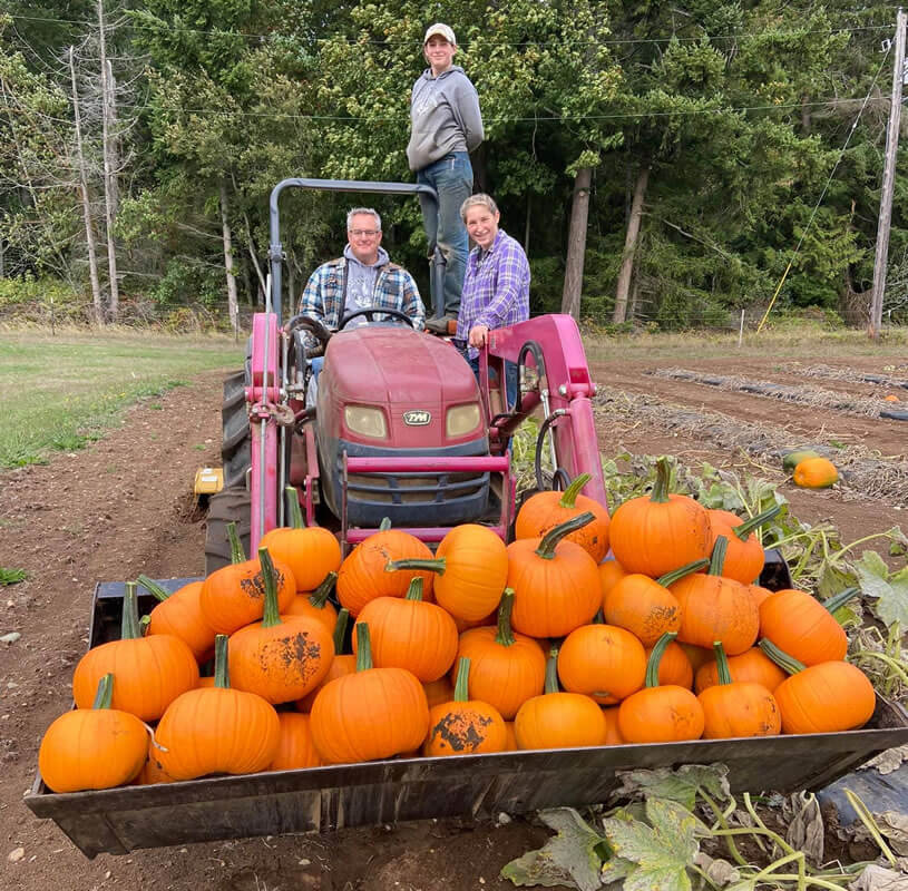 Tractor Full of Pumpkins